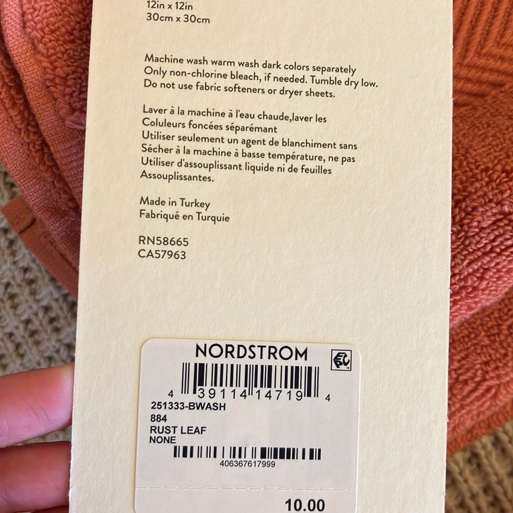 Nordstrom Hydrocotton hand towel and washcloth set